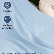 Extra Deep Pocket Twin Sheets - 3 Piece Breathable & Cooling Bed Sheets - Hotel Luxury Bed Sheet Set - Soft, Wrinkle Free & Comfy - Easily Fits Extra Deep Mattresses - Deep Pocket Light Blue Sheets