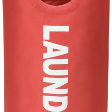 DOKEHOM 125L X-Large Collapsible Washing Laundry Basket Bag (7 Colors) for Bedroom, Fabric (Red, XL)