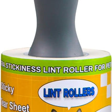 Lint Roller Pet Hair Value Pack of 250 Sheets, Extra Sticky Lint Remover for Dog & Cat Fur, Clothes, Furniture, Couches Reusable Lint Remover for Fuzz, Fluff & Hair(White)