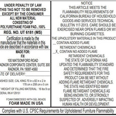 Amazon Basics Alternative Latex King Mattress Topper, Cooling Gel-Infused, CertiPUR-US Certified, 2 Inches, Blue