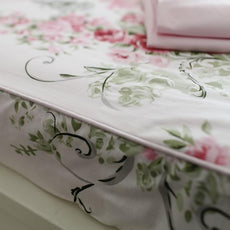 FADFAY Rose Floral 4 Piece Bed Sheet Set 100% Cotton Deep Pocket-Cal King