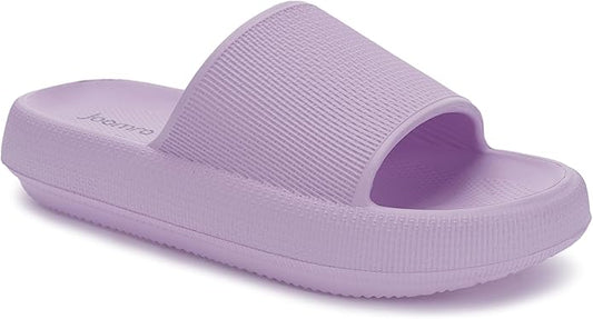 Joomra Pillow Slippers for Women and Men Non Slip Quick Drying Shower Slides Bathroom Sandals | Ultra Cushion | Thick Sole