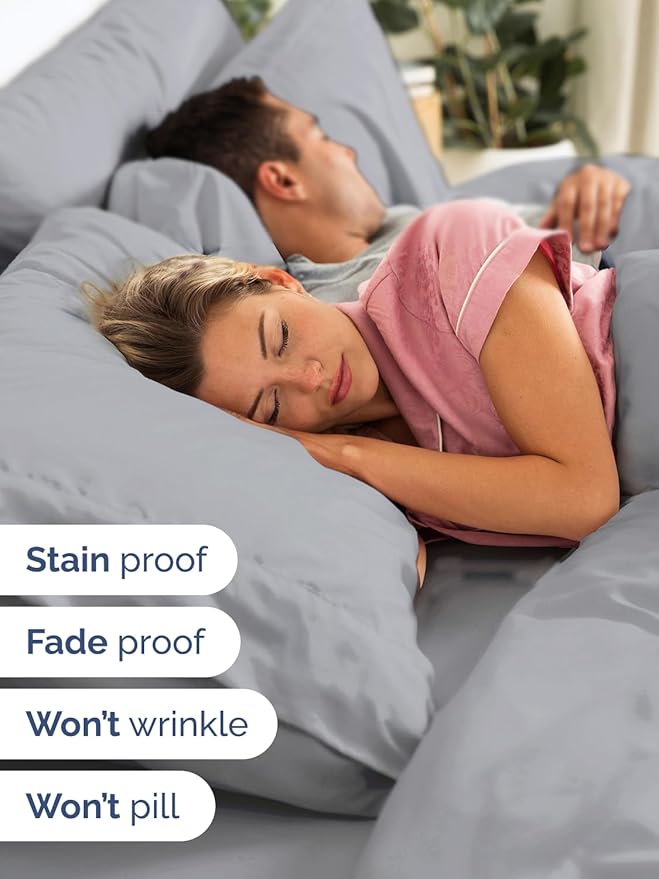 Extra Deep Pocket Queen Sheet Set - 4 Piece Breathable & Cooling Bed Sheets - Hotel Luxury Sheet Set - Soft, Wrinkle Free & Comfy - Easily Fits Extra Deep Mattresses - Deep Pocket Steel Blue Sheets