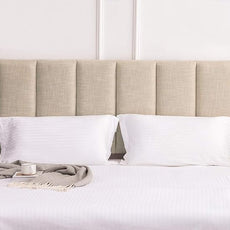 Yongchuang Upholstered Queen Headboard Linen Headboard for Queen Size Bed Adjustable Height Modern Head Board Panel Oatmeal