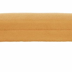 24KF Modern Upholstered Bed Bench Covered with Soft Boucle Teddy Fabric, Lovely Entryway Bench Ottoman with Armrest,5062-Yellow