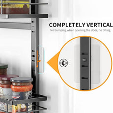 Moforoco 9-Tier Over The Door Pantry Organizer, Pantry Organization and Storage, Black Hanging Basket Wall Spice Rack Seasoning Shelves, Home & Kitchen Bedroom Bathroom House Essentials