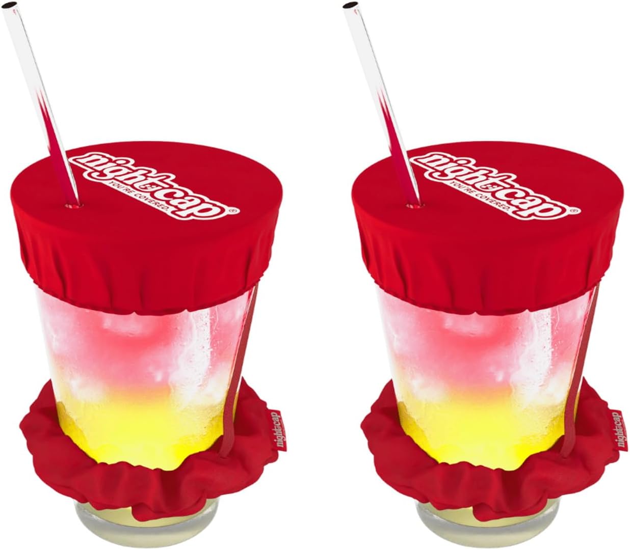 NightCap Drink Cover Scrunchie, Anti Spiking Drink Protector, Reusable Cup Cover for Bars, Festivals, Concerts, College Parties & Travel, Hidden Drink Safety Cover for Women, Shark Tank, Hair Tie