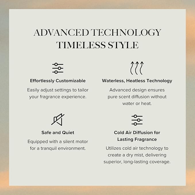 Scentiment Diffuser Mini V2 LE Smart – Limited Edition Portable Cold-Air Aroma Diffuser with Wi-Fi, Touch Controls & Long Battery Life (500 sq ft) - Black