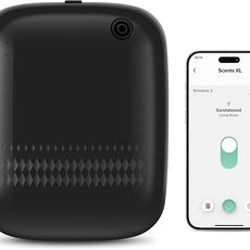 Airversa Waterless Essential Oil Diffuser for Home and Commercial Use, Up to 2000 sq ft 400 mL Capacity, Scent Diffuser for Large Rooms, Smart Scent Air Machine with 12V1A Power Adapter, ANW Black