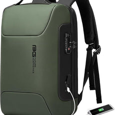 BANGE 15.6INCH Slim Laptop Backpack，Office Business Laptop with Lock, Anti Theft Travel Backpack with USB3.0 Charging Port for Men and Women…