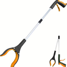 Grabber Reacher Tool - 32” Extra Long Foldable Gripper and Reaching Tool - Heavy Duty Pick Up Stick Grabbers for Seniors, Trash, Surgery Recovery Must Haves Gifts (Orange)