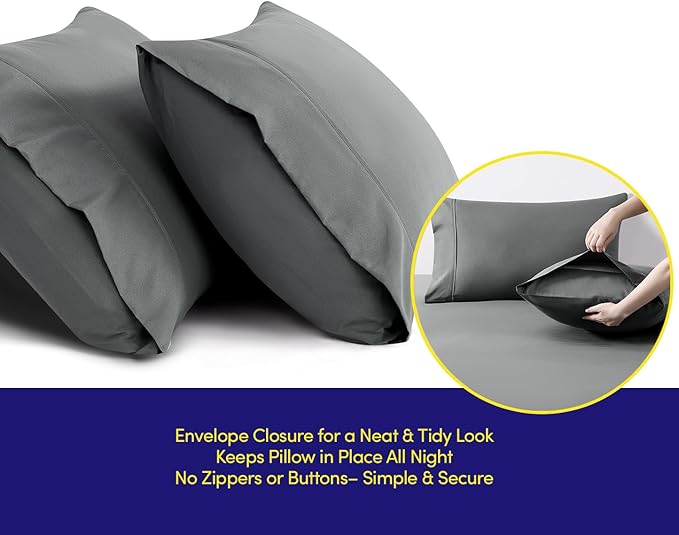 Dorm Room Essentials College Bedding Comforter Set 5 Piece Twin XL Size Bed in a Bag for College Students Boys and Girls, Twin XL, Gray