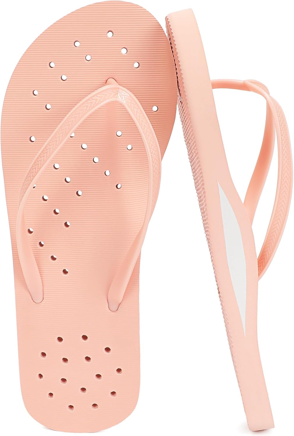 STQ Shower Shoes Women Quickly Dry Arch Support Flip Flops Non Slip Beach Pool Dorm Thong Sandals with Drain Holes