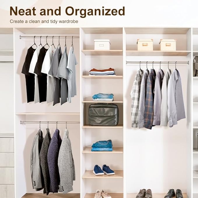 HOUSE DAY 200 Pack Plastic Clothes Hangers, Commercial Bulk Shipment for Business, Sturdy Durable Lightweight Hangers Black Ideal for Retail Dry Cleaners Warehouses, Save Cost & Warehouse Space