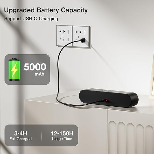 Wireless Battery Operated Wall Sconce for Bedroom, LED Rechargeable Wall Light for Paintings, 5 Colors Stick on Wall Mounted Lamp for Reading, Living Room