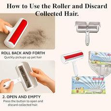 Pet Hair Remover Roller – Reusable Lint Roller for Dog & Cat Hair – Self-Cleaning Fur Remover for Furniture, Clothes, Car Seats – No Sticky Sheets – Eco-Friendly Gift for Pet Owners
