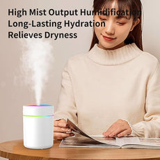 180ml Portable Small Humidifier with Colorful LED Night Light, USB Personal Desktop Humidifier for Car Home Office Travel, Auto Shut-Off, 2 Mist Modes, Super Quiet