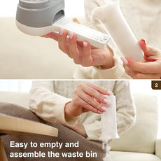 VASSON Fabric Shaver, Electric Lint Remover, Rechargeable Lint Shaver, Sweater Shavers to Remove Pilling, Large Fuzz Remover for Clothes Couch Furniture (Greyish White)