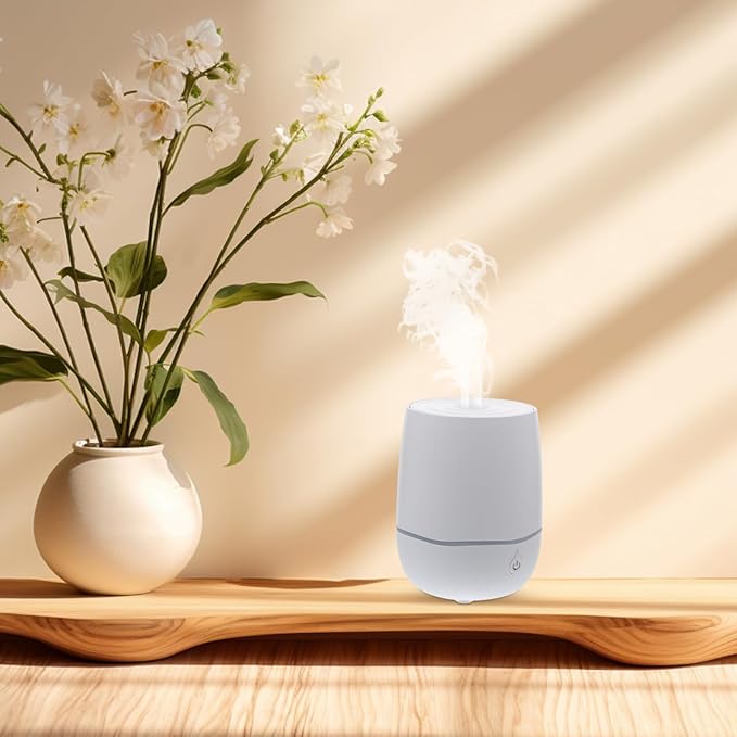 Cabilock Mini Humidifier Usb Powered Portable Small Air Humidifier with Quiet Ultrasonic Mist Auto Shut off for Travel Home Office Bedroom