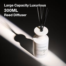 M&SENSE Reed Diffuser Set, 10.14 fl oz Large Reed Diffuser, Rose Jasmine Scented with Natural Essential Oils, Long Lasting with 7 Sticks, Non-Toxic Home Fragrance Reed Diffuser for Bedroom, Bathroom