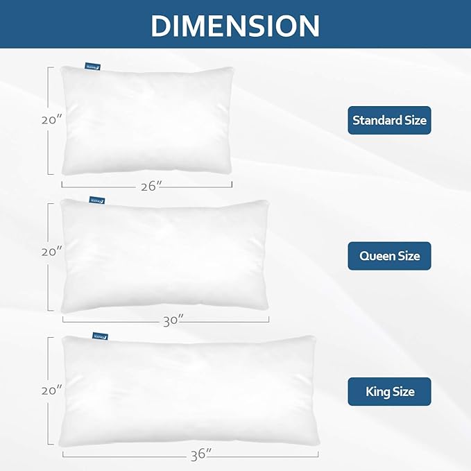 Queen Pillow Protectors with Zipper 4 Pack Queen Size 20 x 30 inch Waterproof Pillow Case Protector Down Feather Proof Pillow Covers Encasement Pillow Case White