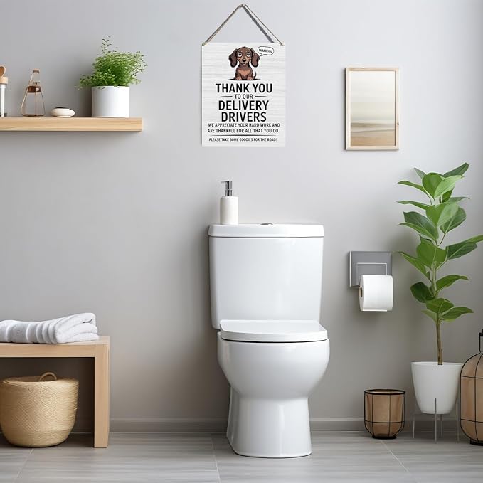 YCYD Delivery Drivers Sign, Thank You to Our Delivery Driver Snack Sign Friends Besties Colleagues Gifts, for Front Door Office Bedroom Living Room Home Decorations
