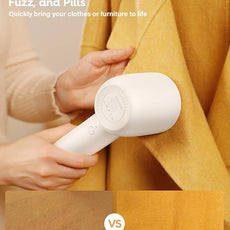 VASSON Fabric Shaver, Electric Lint Remover Rechargeable, Lint Shaver, Sweater Shavers to Remove Pilling, Sweater Defuzzer, Depillers for Clothes, Furniture (Ivory White)
