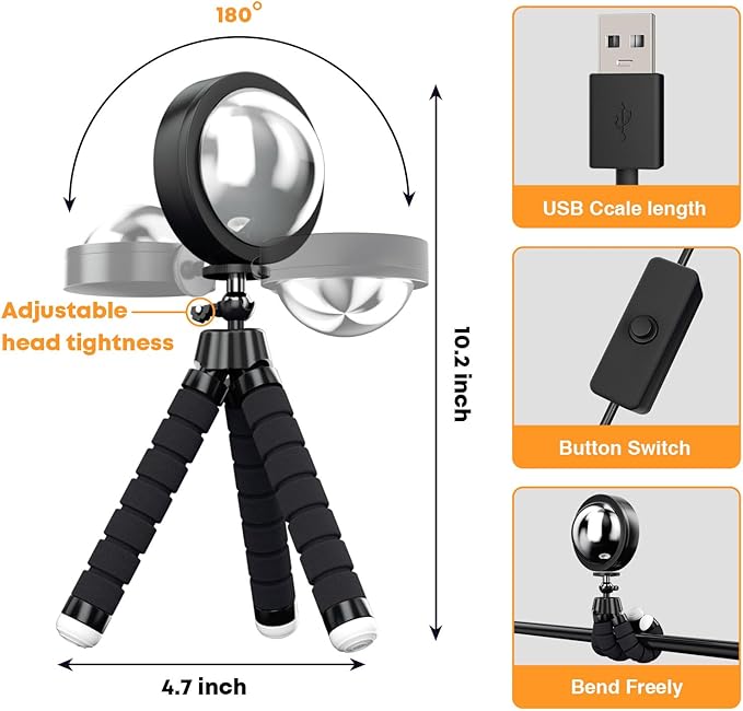 Sunset Lamp Projection Led Lights with APP, 16 Colors Night Light 360° Rotation Rainbow Lights 4 Modes Setting for Photography/Selfie/Party/Home/Living Room/Bedroom Decor, Gifts for Women.