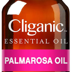 Cliganic Organic Palmarosa Essential Oil, 100% Pure Natural Undiluted (10ml), for Aromatherapy | Non-GMO Verified (Packaging May Vary)