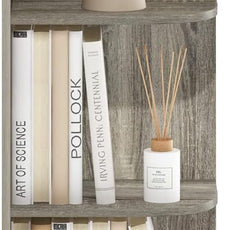 Furinno Pasir 4-Tier Corner Open Shelf Bookcase, French Oak