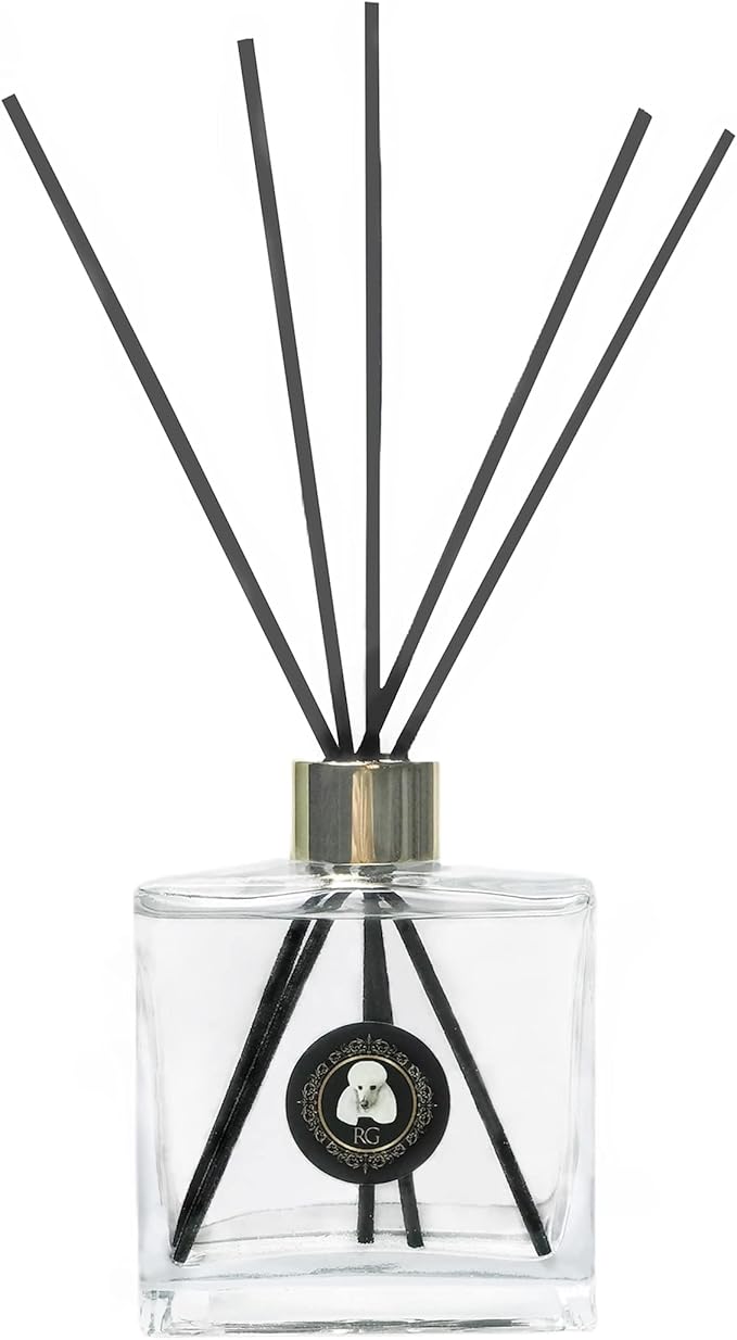Rainier’s Gifts Reed Diffuser Set (Moroccan Tangerine) - Scented Oil Diffuser Sticks - Home Fragrance Aromatherapy Air Freshener 6.5 fl oz