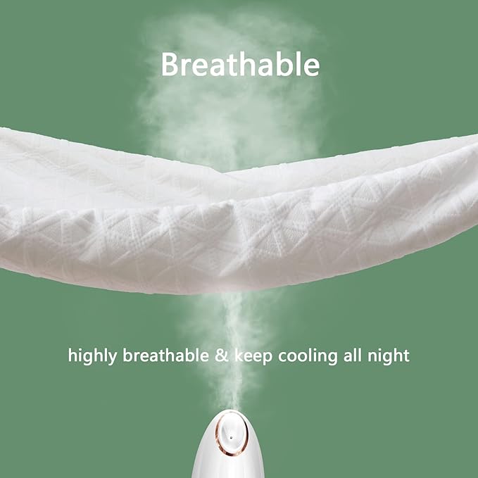 Premium Waterproof Mattress Protector Twin Size, Breathable Bed Cover 3D Air Fabric Cooling Mattress Pad Cover Smooth Soft Noiseless Washable, 8''-21'' Deep Pocket (White)