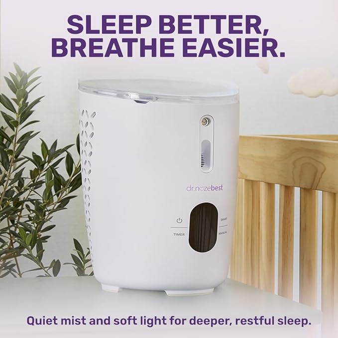 Dr. Noze Best | BreatheEZ - Humidifier | Pediatric ENT-Designed Baby Care | Targeted Humidity | No Standing Water | Clean Mist Humidifier