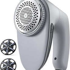 Bymore Fabric Shaver & Lint Shaver for Clothes and Furniture, Heavy Duty Sweater Shaver Lint Remover with Large 65mm Shaving Head, 6-Leaf Blades, Extra Replacement Blades for Couch, Sofa & Upholstery