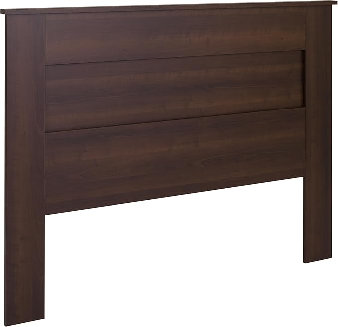 Prepac Stylish Flat Wood Panel Headboard for Queen Size Beds, Simplistic Wooden Queen Headboard 2.25" D x 64.5" W x 48" H, Espresso, EHFQ-1301-1