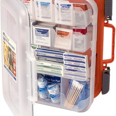 24/7 First Aid OSHA Compliant First aid Kit, All-Purpose 100-Person Emergency First Aid Kit for Business, Home, and Car in Plastic Case with Easy-Slide Latches, 336 Pieces