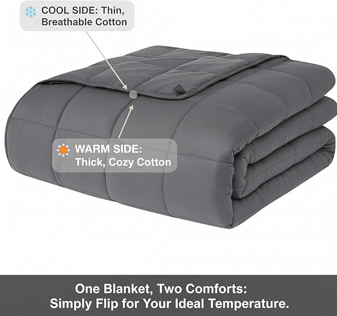 Weighted Blanket 25lbs 78"x85" King Size for Adults & Couples, Heavy Blanket with Premium Glass Beads, Soft Microfiber Material & Breathable for All-Season Comfort (78" x 85" 25 lbs)