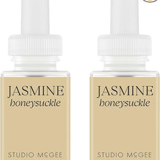 Pura x Studio McGee Smart Home Air Diffuser - Smart Air Diffuser - Up to 120-Hours of Luxury Fragrance per Refill - Spring & Summer Fragrance - 2 Pack, Jasmine Honeysuckle