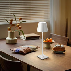 KDG 2 Pack Cordless Table Lamp, Portable LED Desk Lamp, 5000mAh Battery Operated, 3 Color Stepless Dimming Up, for Restaurant/Bedroom/Bars/Outdoor Party/Camping/Coffee Shop Night Light(White)