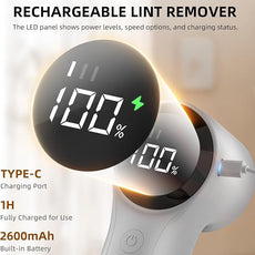 Fabric Shaver, Electric Lint Remover, Rechargeable Lint Shaver, Household Essentials for Clothes, Upholstery, Furniture, Sweater Defuzzer to Remove Pilling, Battery Operated, Birch