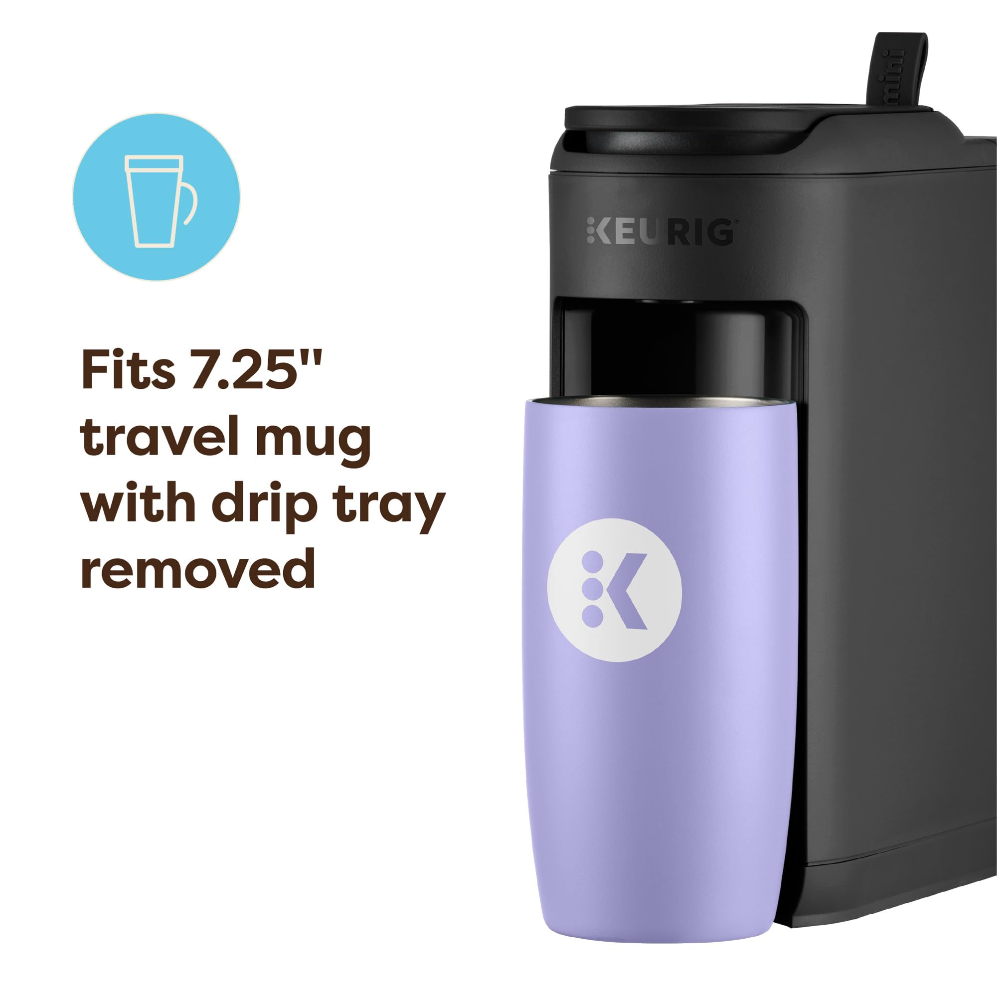 Keurig K-Mini Mate Single Serve K-Cup Pod Coffee Maker, Brews Up to 12 oz Cup, Compact Portable Coffee Machine for Small Spaces, Great for Dorms & Offices, Pink Sands Dormly