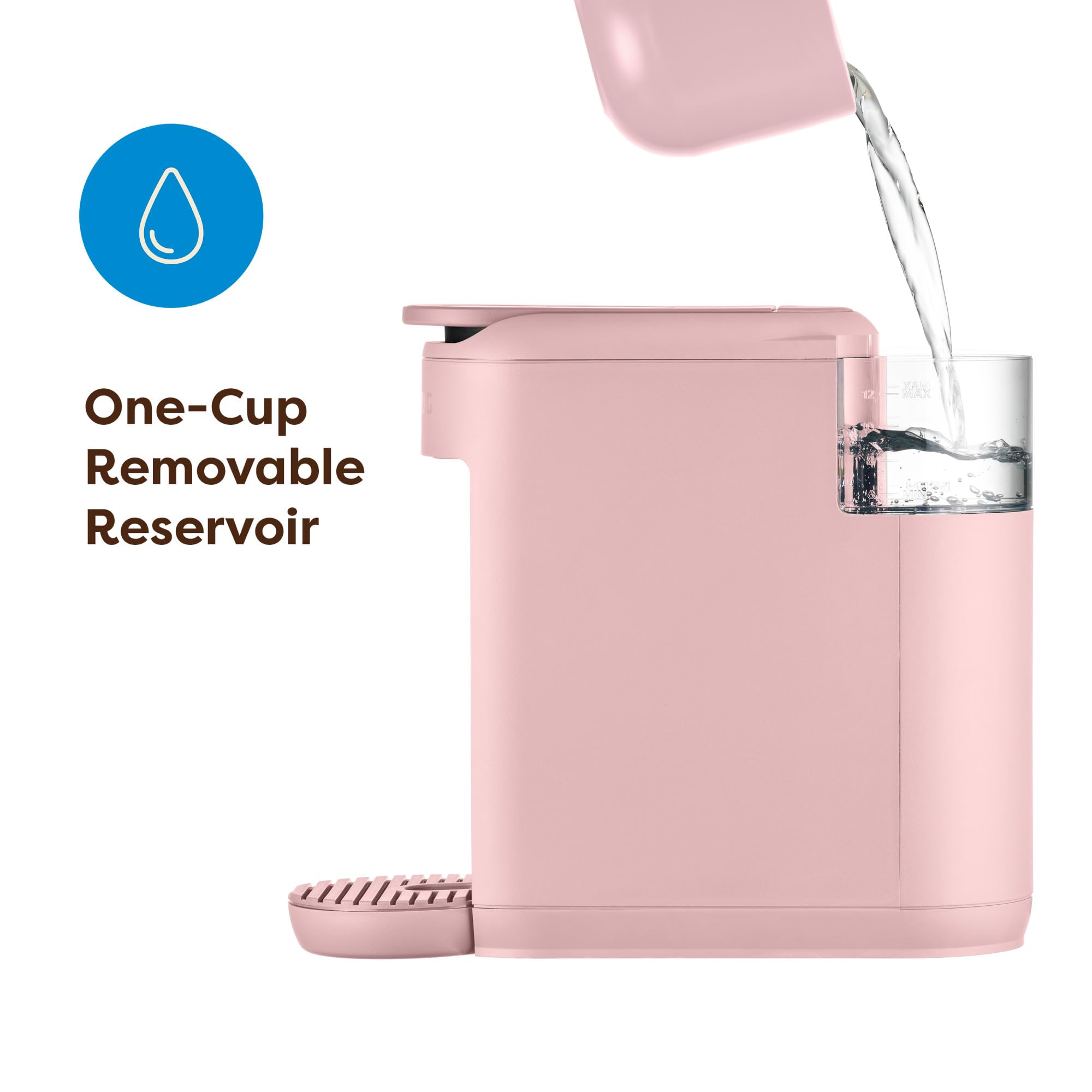 Keurig K-Mini Mate Single Serve K-Cup Pod Coffee Maker, Brews Up to 12 oz Cup, Compact Portable Coffee Machine for Small Spaces, Great for Dorms & Offices, Pink Sands Dormly