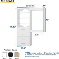 Modular Closet System, 58