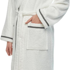 Arus Women's Hooded Classic Bathrobe Turkish Cotton Robe with Full Length Options