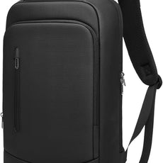 Slim Business Laptop Backpack for Men 15.6 Inch Computer Lightweight Anti-Impact Protection Travel Backpacks Water Resistant Laptop Bag for Work Office College-Black