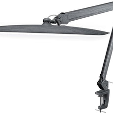 Neatfi XL 2,200 Lumens LED Task Lamp, 24W Super Bright Desk Lamp, 117 Pcs SMD LED, 4 Level Brightness, Dimmable, Task Light for Home, Office, Workbench (Non-CCT, Gray Wood)