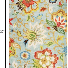 Lahome Collection Modern Floral Area Rug - 2’X 3’ Non-Slip Colorful Vintage Throw Area Rug Accent Distressed Floor Carpet for Living Room Bedrooms Decor (2’X 3’, Paisley)