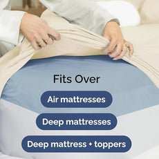 Extra Deep Pocket Cal King Sheets - 4 Piece Breathable & Cooling Bed Sheets - Hotel Luxury Bed Sheet Set - Soft, Wrinkle Free & Comfy - Easily Fits Extra Deep Mattresses - Deep Pocket Off White Sheets