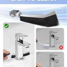 Crevice Cleaning Brushes, Scrub Brush for Hard to Reach Small Space, Home Essentials, Cleaning Supplies, Cleaning Tools for Household Use, Bathroom, Shower, Kitchen, Toilet, Window (3, Blue)