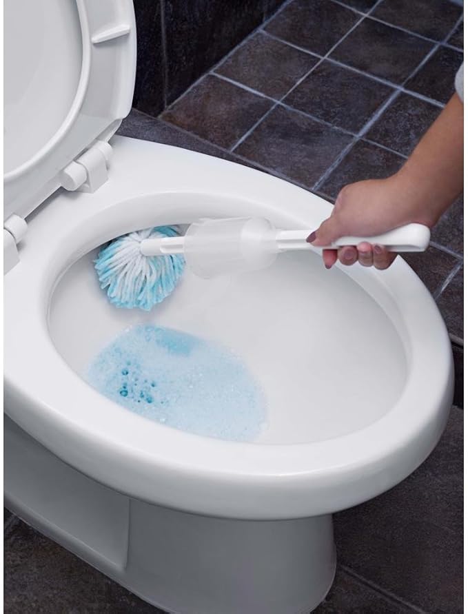 Fuller Brush Toilet Bowl Swab with Extra Strength Bowl Cleaner – Scratch-Free Toilet Bowl Cleaning, Long Handle, Deep Cleaning Under Rim